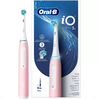Escova de dentes elétrica Oral-B iO3N recarregável rosa