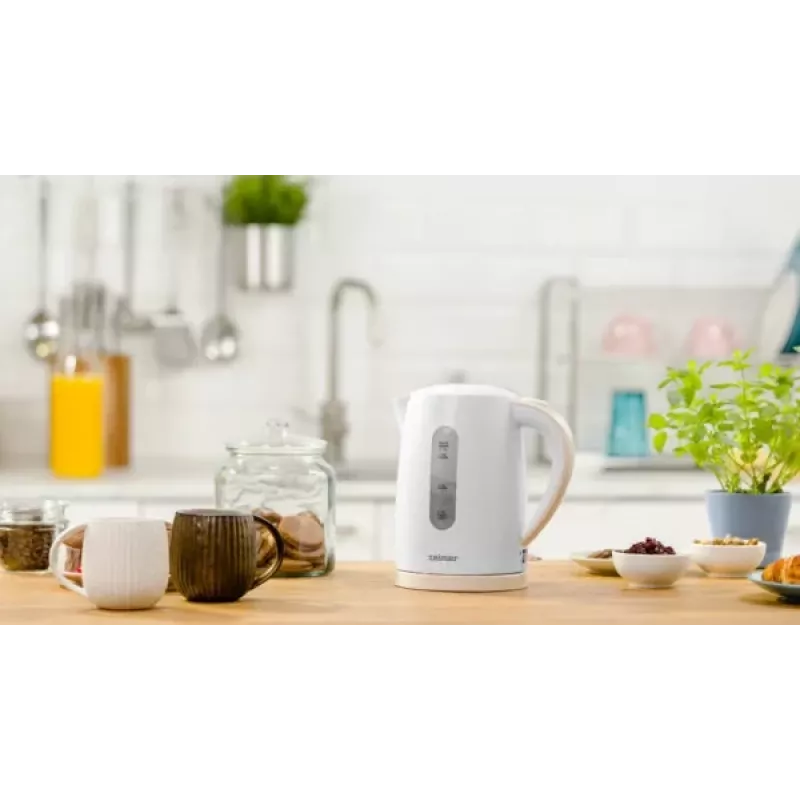Chaleira elétrica Zelmer 1,7 L 2200 W branca