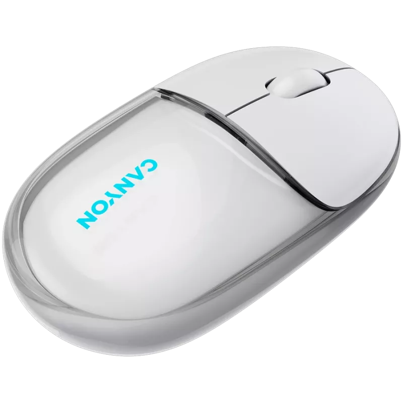 Rato CANYON OnClick 24 BT/ sem fios transparente/branco