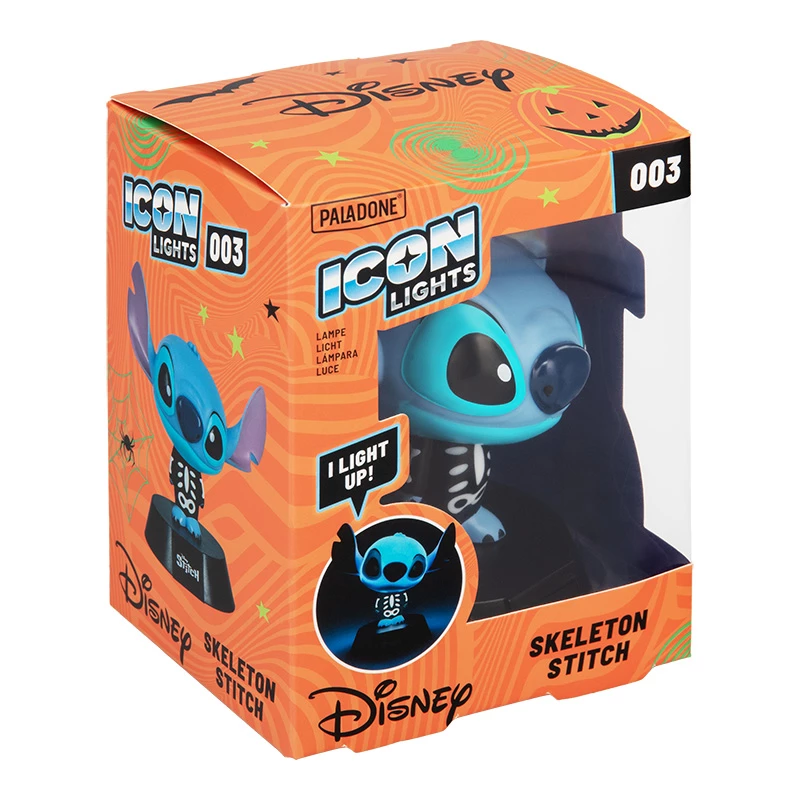 Candeeiro de mesa Paladone Stitch Skeleton Icon Light – luz noturna de figura