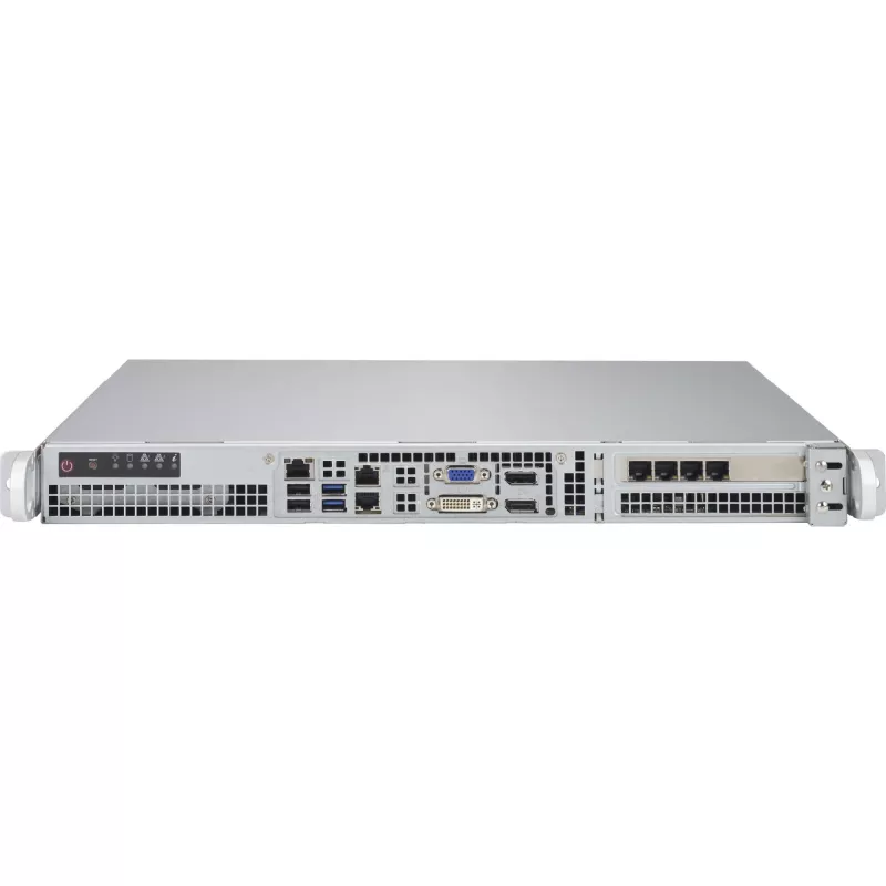 Supermicro - SuperChassis 515-R407 - Montagem em rack 1U STD e WIO MB 2 x 2,5 LEDs 4 x ventoinhas PWM 2 x ventoinhas para arrefecimento AOC Fonte de alimentação 400 W 43 x 437 x 429 mm