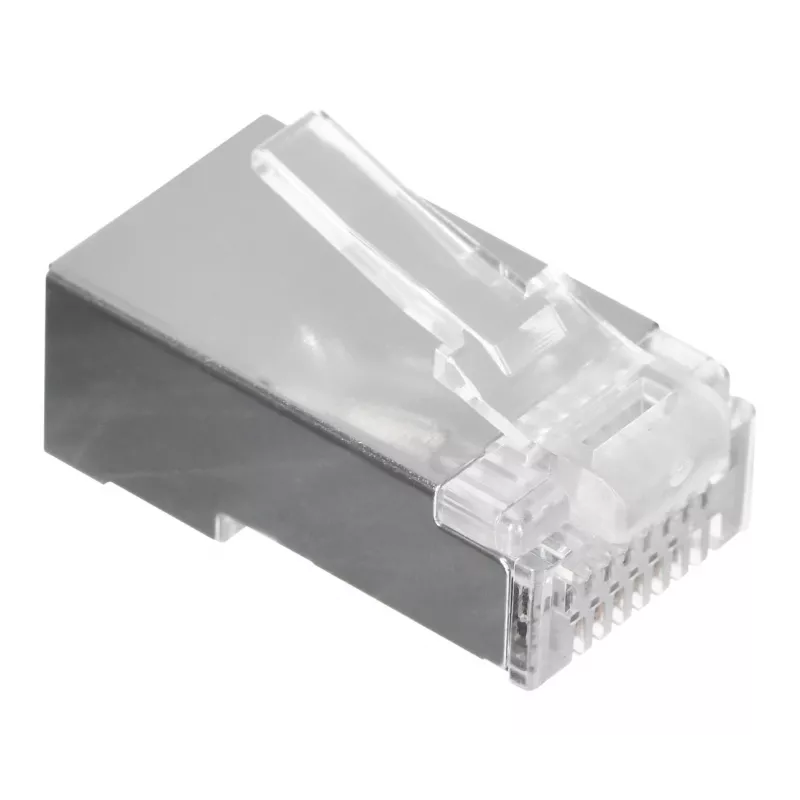 Conector macho RJ-45 LANBERG PLS-5000EZ, Cat5e, F/UTP (FTP), cinzento, 100 unid.