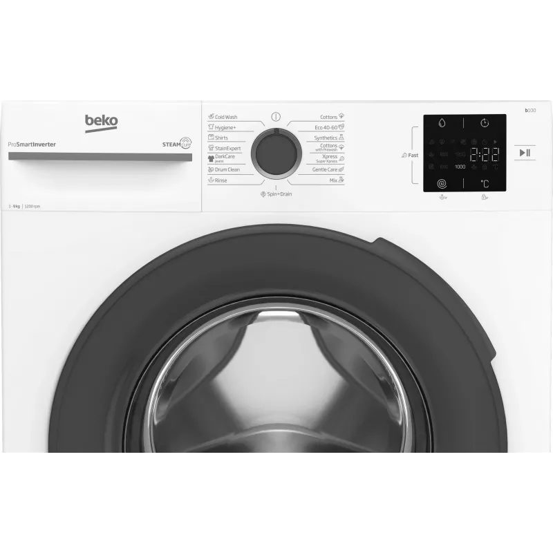 Máquina de lavar BEKO BM1WFSU39223WA, 9 kg, classe energética B, 1200 rpm, profundidade 54,6 cm