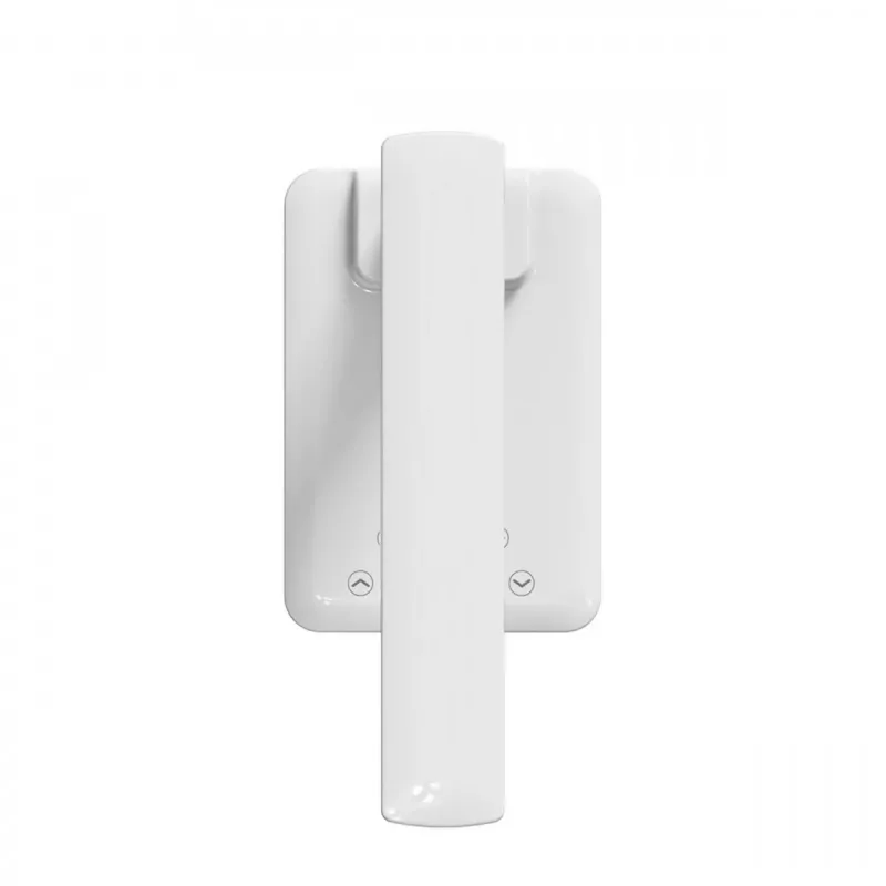 Media-Tech MT222 Leditou candeeiro de secretária LED com carregador sem fios Qi de 15 W, relógio, despertador, termómetro, branco