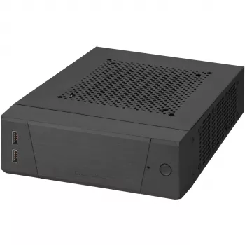 SilverStone MILO ML10 - USFF - Mini-ITX - sem fonte de alimentação - preto - USB/áudio (SST-ML10B)