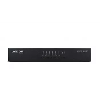 LANCOM 2100EF – Gateway SD-WAN – com fibra ótica e Ethernet – 1GbE, 2.5GbE – 1U – gerido na cloud – instalação em secretária/rack (61109)