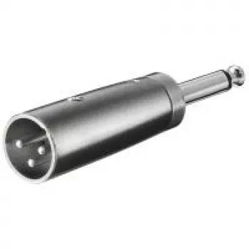 Adaptador XLR Wentronic Goobay - ficha XLR (3 pinos) > ficha jack 6,35 mm (2 pinos, mono) (27452)