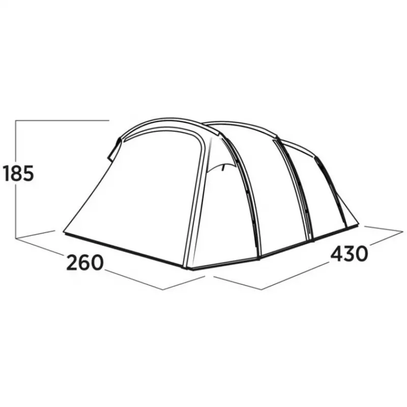 Tenda familiar Hamra 4 pessoas azul
