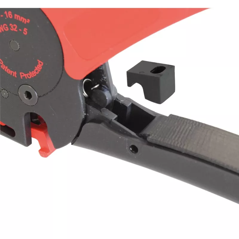 Ferramenta de descarnar automática (preto/vermelho, até 16mm²)