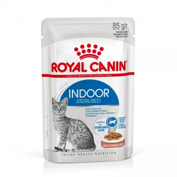 Comida húmida para gatos Royal Canin Indoor Sterilized 12 x 85 g — aves, gatos adultos esterilizados de interior