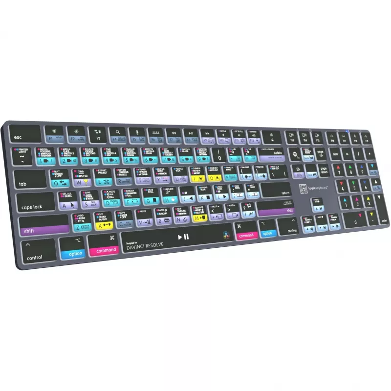 Teclado Logickeyboard LKB-RESB-TM-UK Office Bluetooth QWERTY cinzento titânio