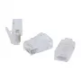 Synergy 21 S215694 Fichas RJ-45, não blindadas, embalagem de 100, para cabo plano