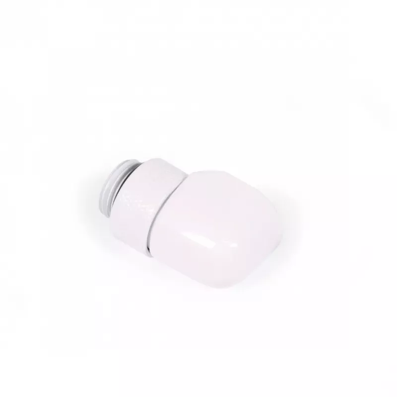 Conector em L de compressão Alphacool 17619 G1/4 macho para fêmea rotativo, branco
