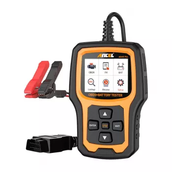 Scanner de diagnóstico 2em1 OBD2 e testador de bateria Ancel AD410 PRO