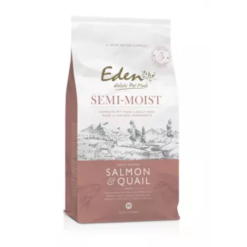 EDEN Semi-Moist salmão e codorniz - comida semihúmida para cães - 10kg