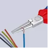KNIPEX 30 35 160 – Alicate de ponta chata – 2,5 mm – 4,1 cm – Aço – Azul/Vermelho – 16 cm