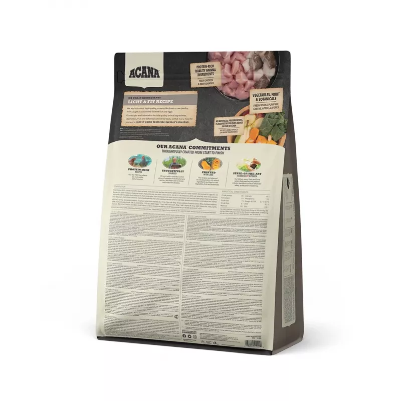 ACANA Dog Light & Fit – Alimento seco para cães – 2 kg