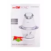 Picadora elétrica CLATRONIC MZ 3579 — 250 W, 1 L, lâminas de aço inoxidável, trituração de gelo, branco