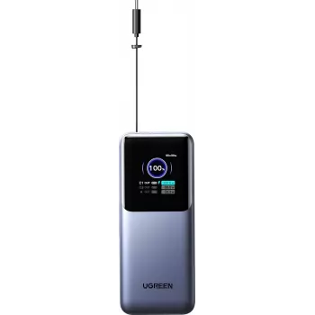 Powerbank portátil UGREEN 20.000 mAh 165W (55987B) para carregar portáteis, telemóveis e tablets