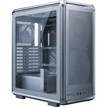 Caixa de PC Cooler Master MasterFrame 500 Mesh, Midi-Tower, E-ATX, vidro temperado – prateado