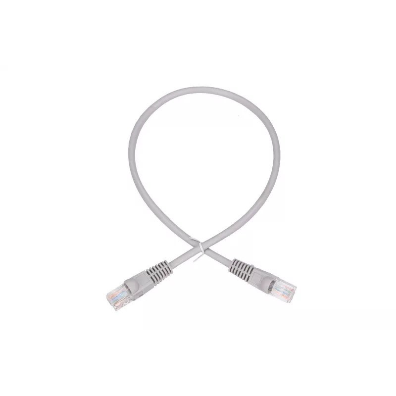 Cabo de rede Extralink Cat.5e RJ-45 U/UTP 0,5 m cinzento