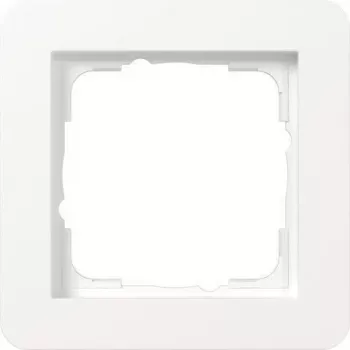 Moldura de cobertura Gira E1 1 módulo, branco puro (Modelo 0211150) para interruptores e tomadas