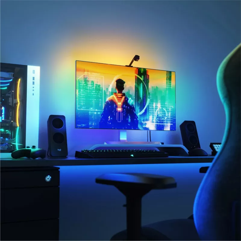 Iluminação ambiente Nanoleaf NF082K02-52LS Painel plano Kit de iluminação ambiente 2,16 m (85)