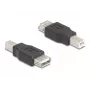Adaptador de cabo DeLOCK 67199 USB Type-B para Type-A preto