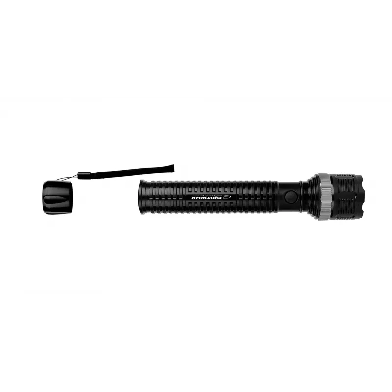 Lanterna de mão ESPERANZA Epione XL LED 1.2W 100 lm 100 m Preta, a pilhas R20 (3)