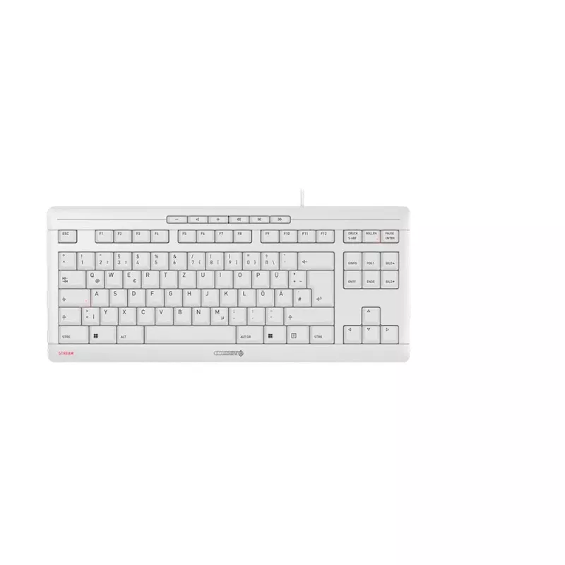 CHERRY STREAM TKL Teclado Universal USB QWERTZ Alemão Branco