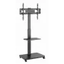 Suporte de chão para TV Gembird TVS-75S-02 com rodas, 37 - 75, preto