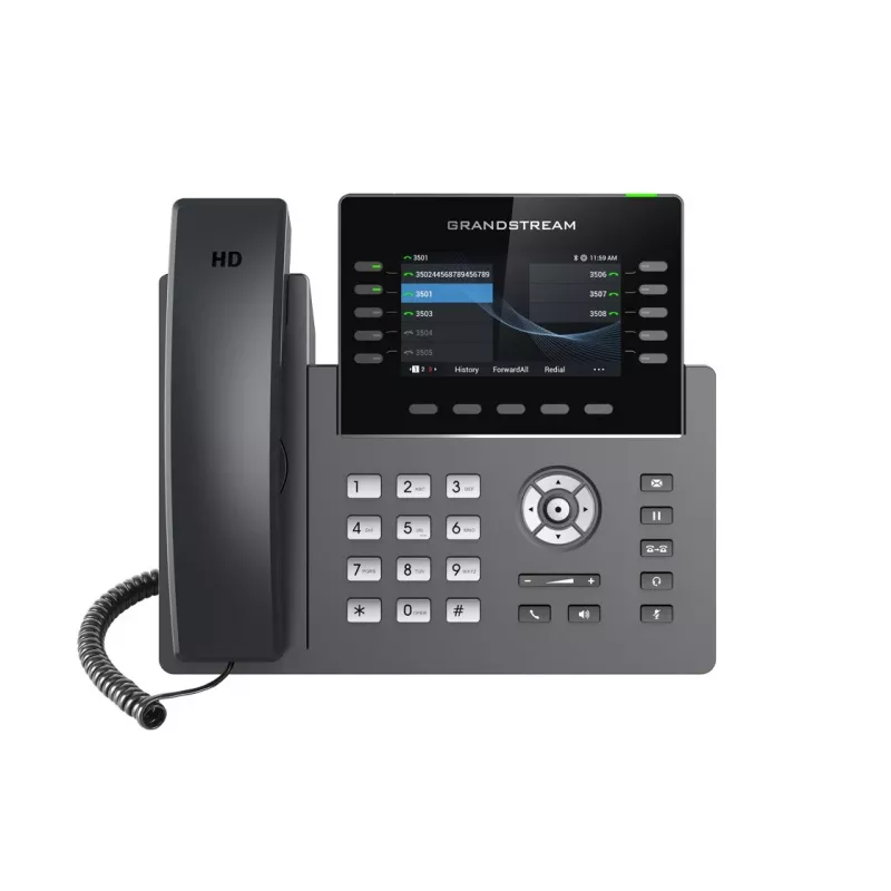 Telefone IP Grandstream Networks GRP2615 preto cinzento