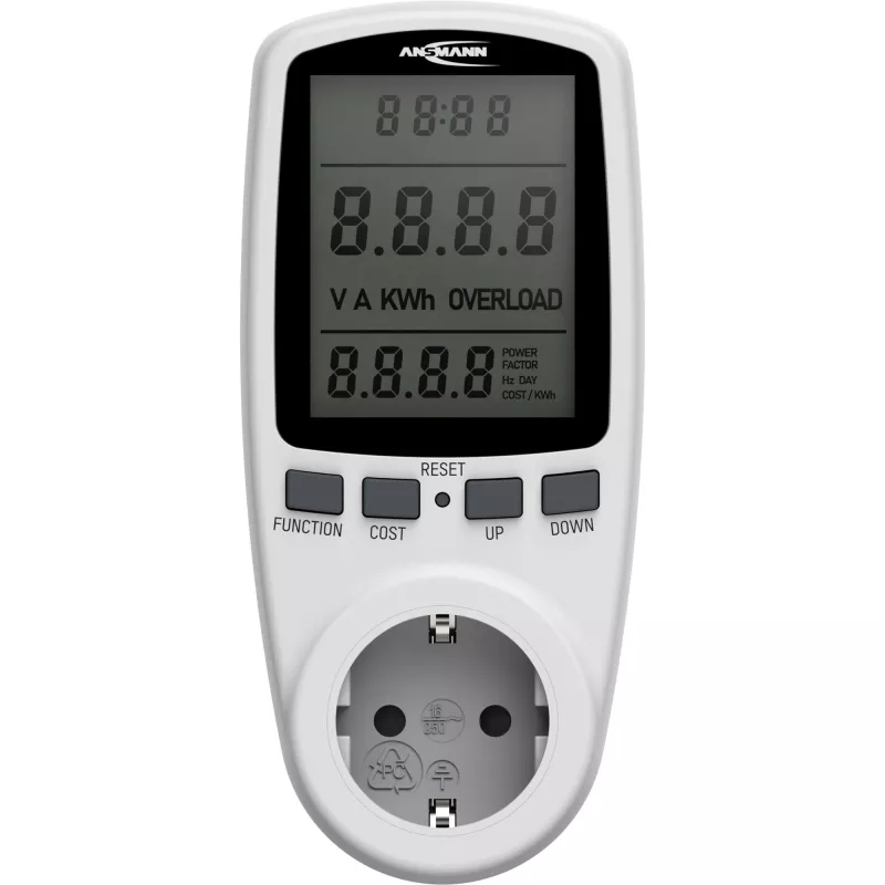 Medidor de consumo energético ANSMANN APM2 120-0007 com ecrã LCD
