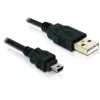 Cabo USB DeLOCK 82252 USB 2.0 1,5 m USB A Mini-USB B preto