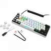 Teclado Sharkoon SGK50 S4 Gaming USB QWERTZ alemão branco RGB LED