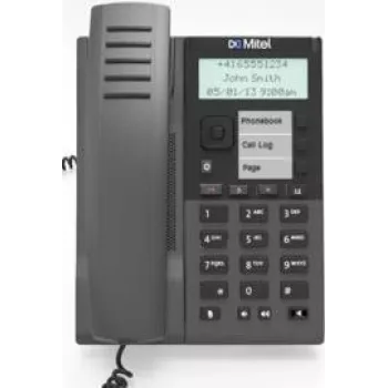 Telefone IP MITEL MiVoice 6905 VoIP com identificação de chamada, telefone SIP de secretária, funções VoIP básicas