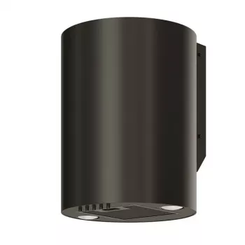 Exaustor MAAN Elba Mini WPB 431, aço preto, 120–300 m³/h, nível de ruído 55–61 dB, altura 400 mm, controlo eletrónico com visor e comando