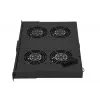 Painel de ventoinhas Extralink 19 polegadas 4 ventoinhas com termostato