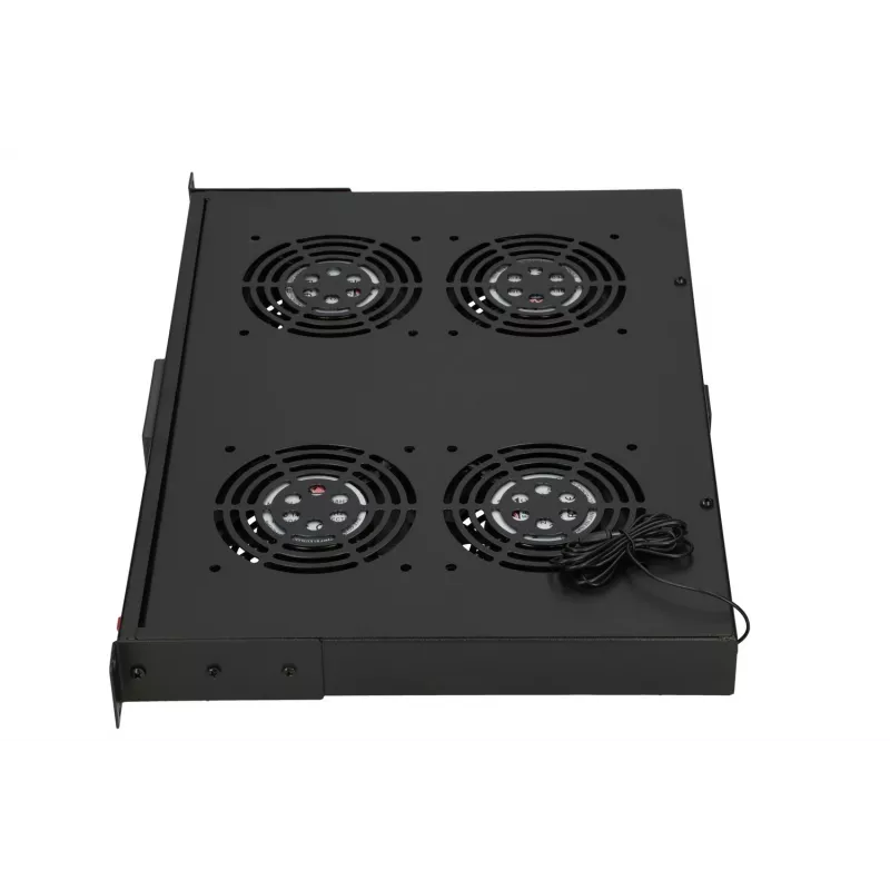 Painel de ventoinhas Extralink 19 polegadas 4 ventoinhas com termostato