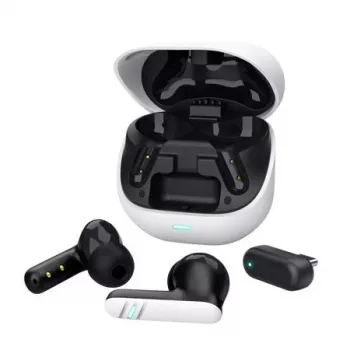 Trust GXT 409 Oxxie Auscultadores gaming sem fios - branco, True Wireless Stereo (TWS), 100 - 10000 Hz, gaming, 44 g, headset, branco
