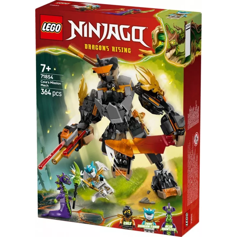 LEGO NINJAGO 71854 Mech de combate do Cole e dragão do Zane