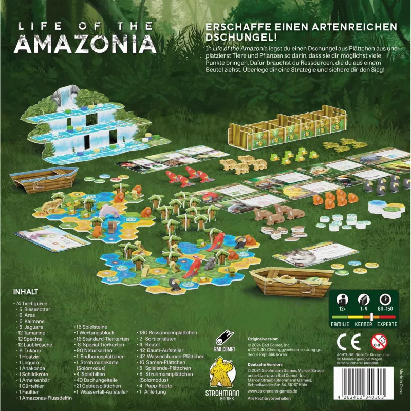 Life of the Amazonia, jogo de tabuleiro