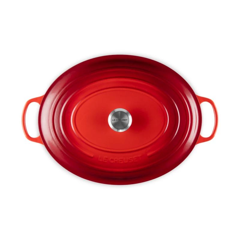 Le Creuset Signature assadeira oval vermelho cereja 40cm