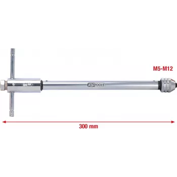 Suporte para ferramentas KS Tools 331.0675 com cabeça de roquete reversível, 320 mm