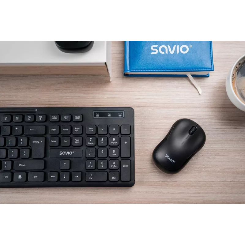 Savio KB-02 teclado Home/Office USB QWERTY preto