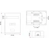 Alantec GN005 caixa de junção de rede, Cat5e, branca