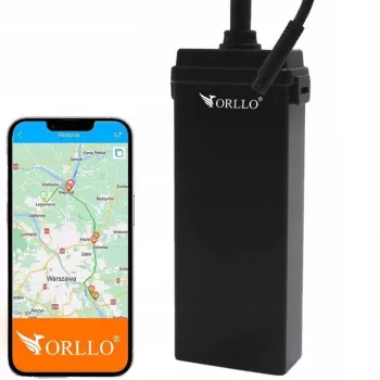 Rastreador GPS ORLLO CAR TRACK 4G com conectividade GSM, modelo 46039
