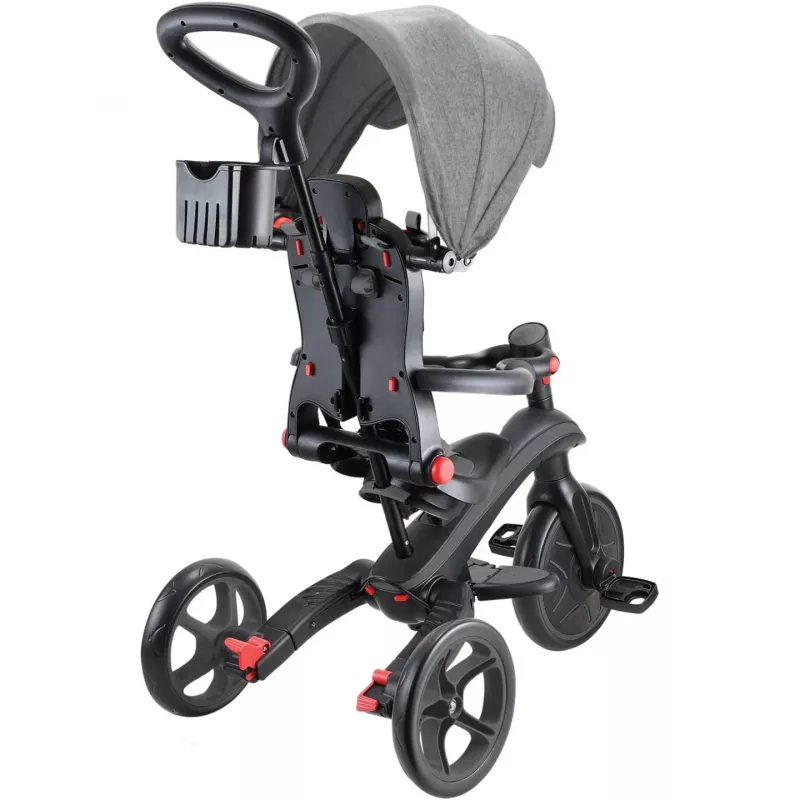 Explorer Trike Foldable 4 em 1, veículo infantil cinzento