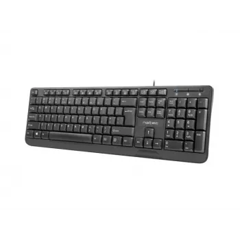 Teclado NATEC TROUT SLIM USB, layout US, preto