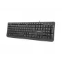 Teclado NATEC TROUT SLIM USB, layout US, preto